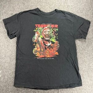 Terrifier Damien Leone Film Horror Movie Graphic Print T-Shirt Large